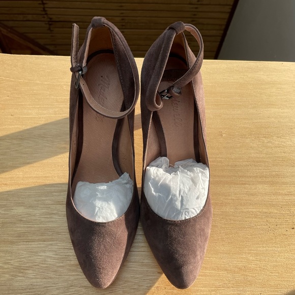 Madewell Crescent Heeled Pump in brown - Picture 5 of 10